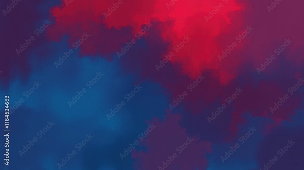 Obraz premium Abstract illustration in bold pink, blue and purple tones with soft brush strokes