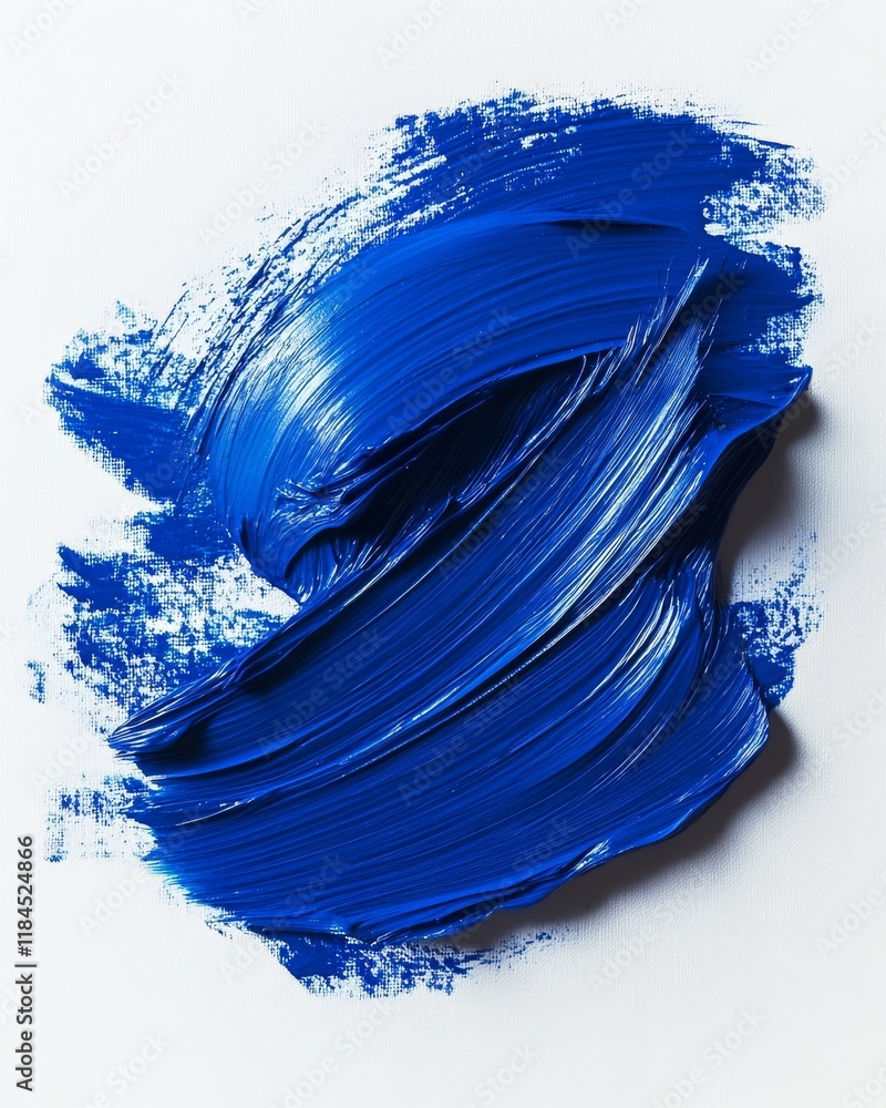 Artistic strokes of blue paint on a textured canvas background, bold and creative Artistic strokes of blue paint on a textured canvas background, bold and creative