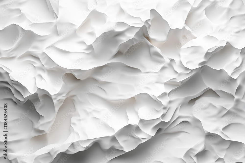 Obraz premium 3d white crumpled paper