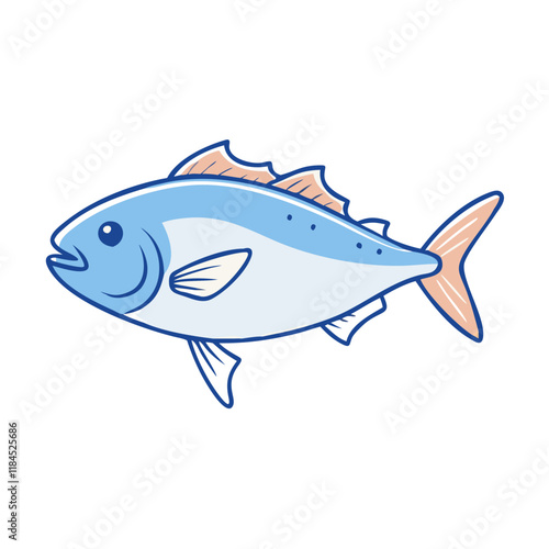 amberjack vector icon, fish vector illustration - simple illustration of amberjack perfect for logos, and fish - themed designs.