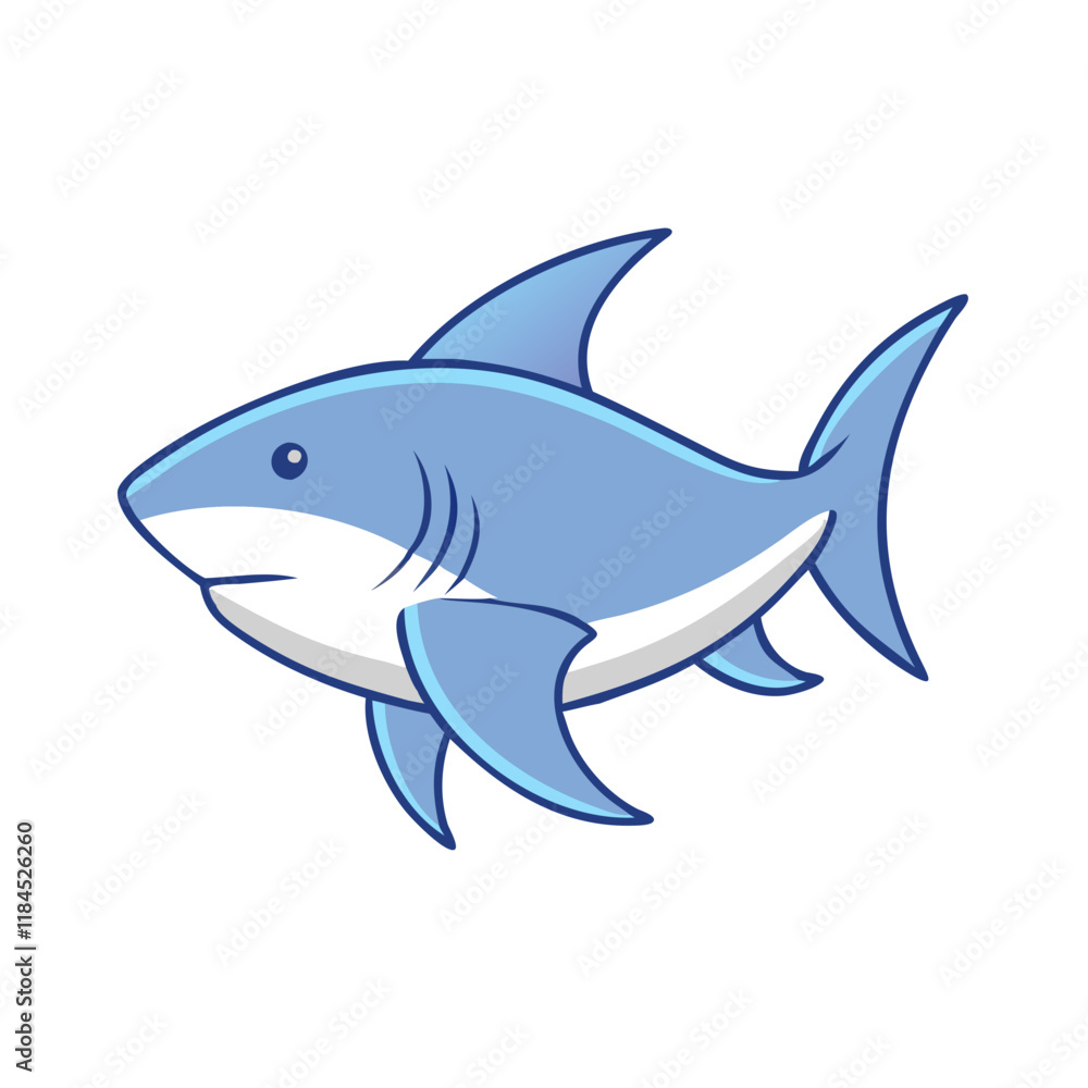 bull shark vector icon, fish vector illustration - simple illustration of bull shark perfect for logos, and fish - themed designs. bull shark vector icon, fish vector illustration - simple illustration of bull shark perfect for logos, and fish - themed designs.