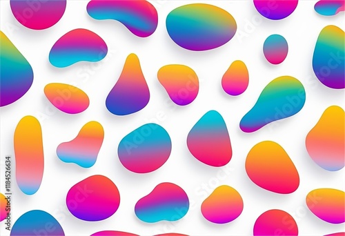 set of colorful pattern