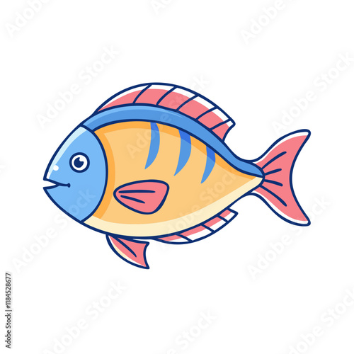 snapper vector icon, fish vector illustration - simple illustration of snapper perfect for logos, and fish - themed designs.