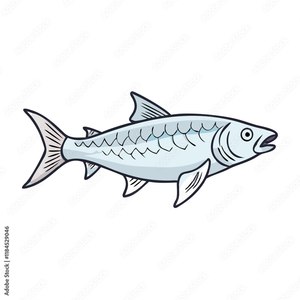 tarpon vector icon, fish vector illustration - simple illustration of tarpon perfect for logos, and fish - themed designs. tarpon vector icon, fish vector illustration - simple illustration of tarpon perfect for logos, and fish - themed designs.