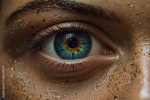 eye, human eye, eye close up, eye zoom, close up eye, detailed eye, iris, pupil, eyeball, human vision, eyesight, vision, optical, anatomy, eye detail, iris texture, eye macro, macro photography, beau