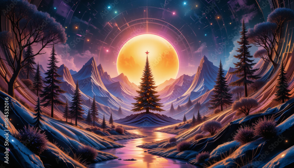 Fototapeta premium sunset, sky, mountain, sunrise, sun, landscape, nature, clouds, cloud, mountains, orange, sunlight, light, red, dusk, travel, morning, evening, view, fog, dawn, summer, beautiful, beauty, cloudscape