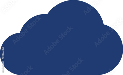 Filled cloud icon