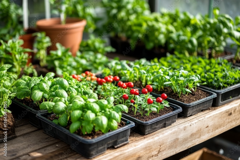 A modern urban farm with solar-powered irrigation systems and automated planting technology A modern urban farm with solar-powered irrigation systems and automated planting technology