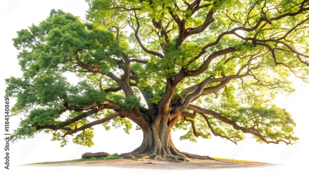 Majestic Ancient Oak Tree with Lush Foliage and Golden Sunlight V3 Majestic Ancient Oak Tree with Lush Foliage and Golden Sunlight V3