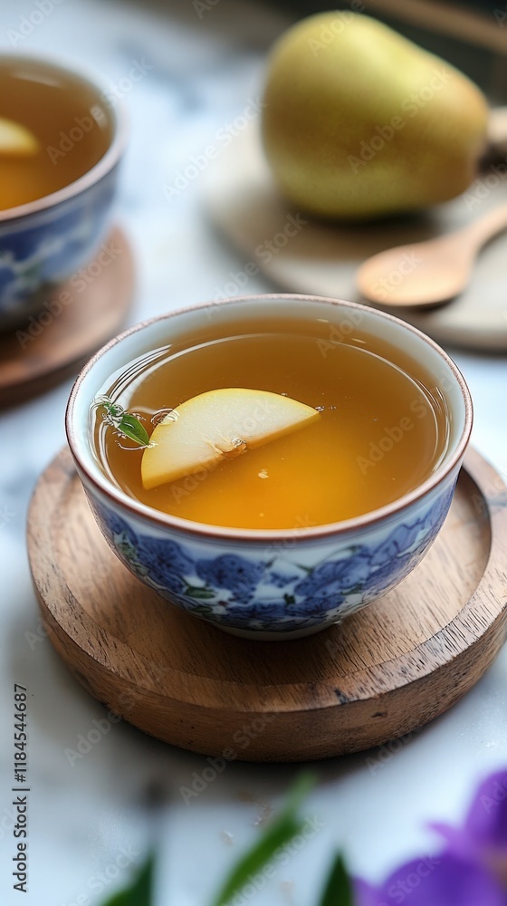 Chinese pear and honey herbal tea, a warm and sweet recipe for better rest Chinese pear and honey herbal tea, a warm and sweet recipe for better rest