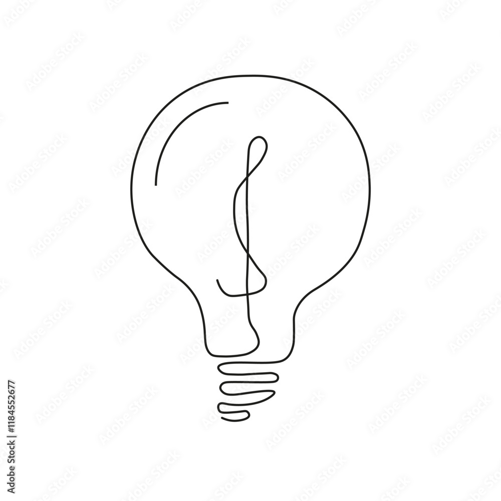 The lamp is depicted in a minimalist style.