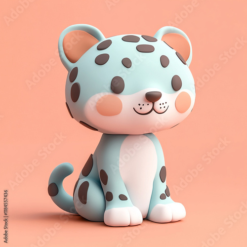 Jaguar clay cute illustration photo