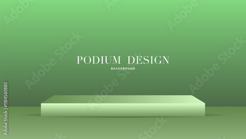 Podium Minimal and crimson background, 3d podium for presentation, Stage for showcase, illustration Vector EPS 10