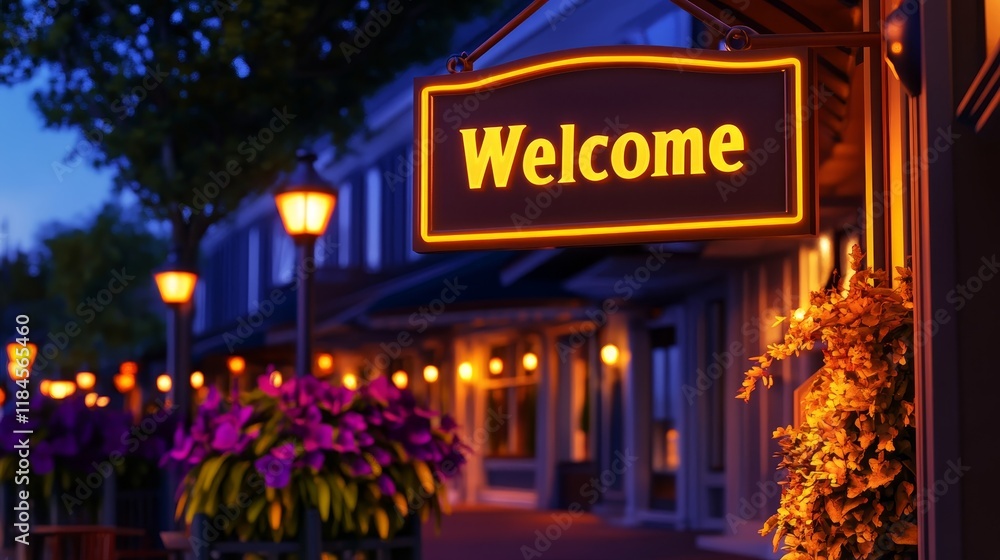 Obraz premium A warmly lit 