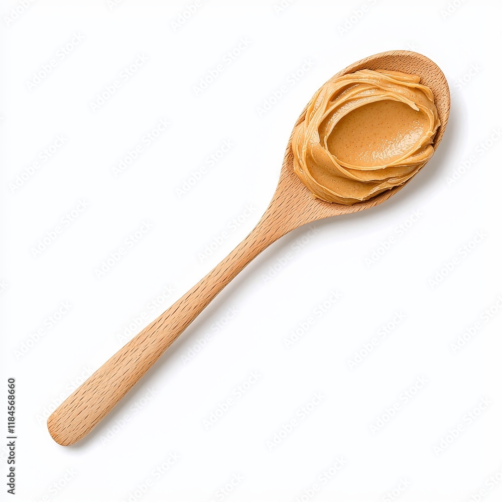 A transparent background featuring a spoon with peanut butter. A transparent background featuring a spoon with peanut butter.
