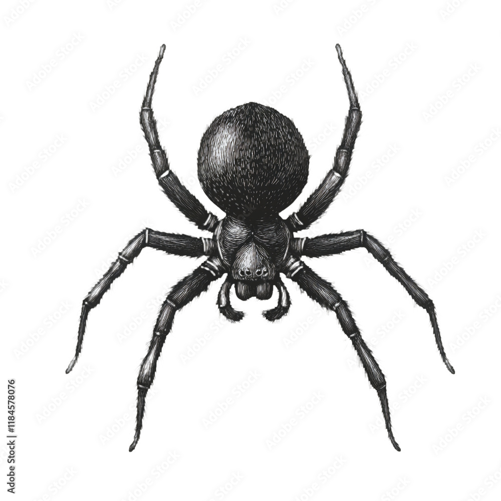 Obraz premium The Black Widow Spider, Latrodectus Mactans.
