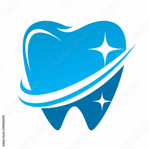 Minimalist Tooth Vector Illustration for Dental Projects.