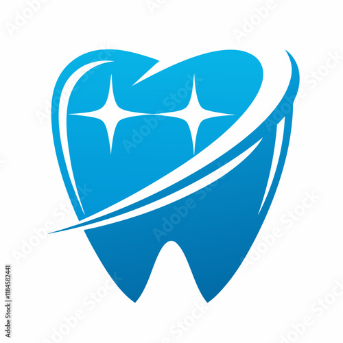Minimalist Tooth Vector Illustration for Dental Projects.