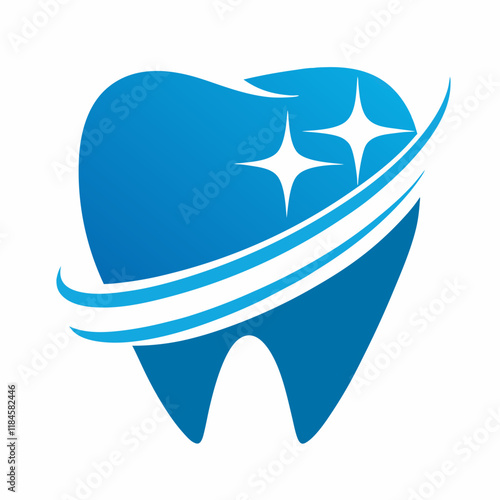 Minimalist Tooth Vector Illustration for Dental Projects.