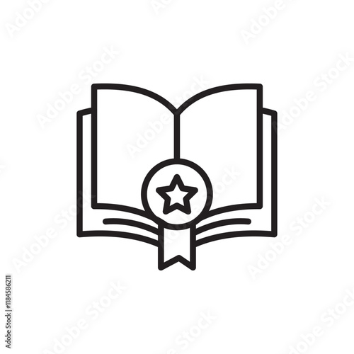 best seller book icon Simple thin outline