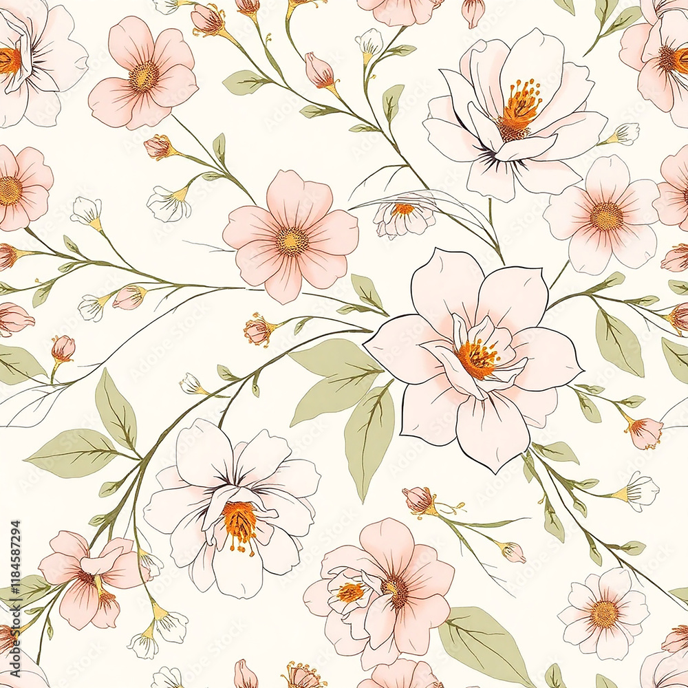 seamless floral pattern seamless floral pattern