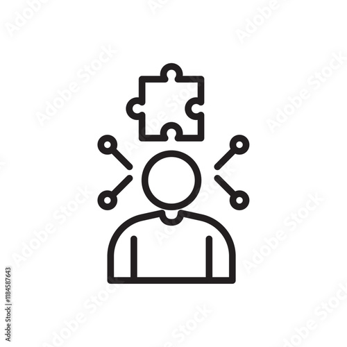 Complexity icon Simple thin outline