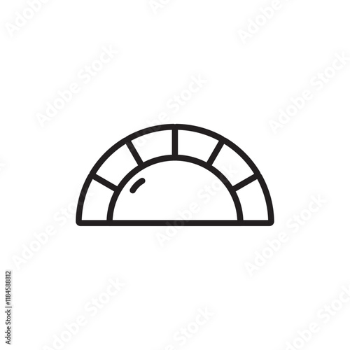 dumplings icon Simple thin outline