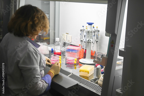 Wallpaper Mural In the scientific biological laboratory. Torontodigital.ca