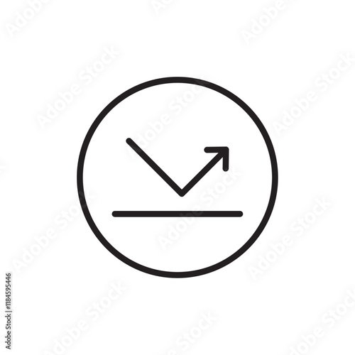 rebound icon Simple thin outline