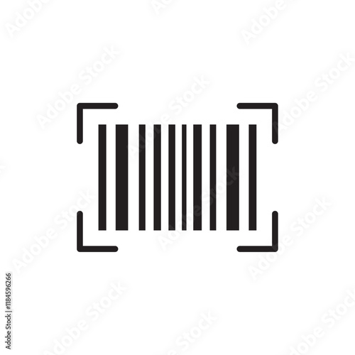 Scan barcode icon Simple thin outline