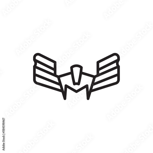 valkyrie icon Simple thin outline