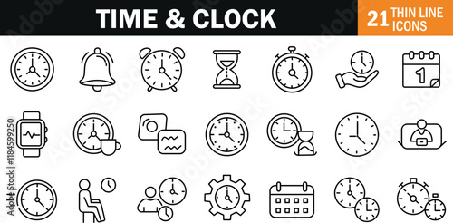 "Precise Time & Clock Icon Representing Timekeeping, Schedules, and Temporal Management"