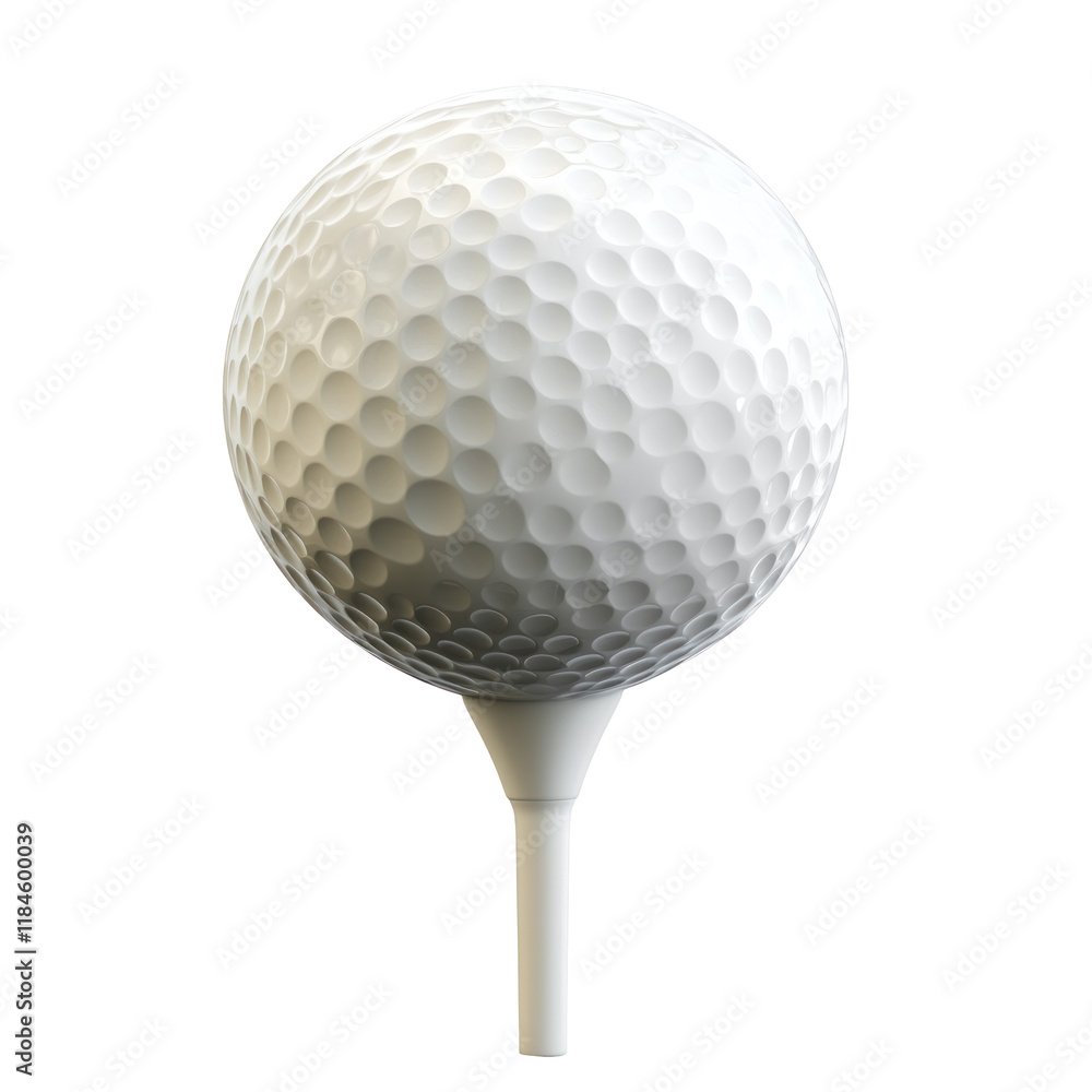 High-Quality Photorealistic Isolated White Golf Ball on Clean transparent background for Sports and Leisure Use High-Quality Photorealistic Isolated White Golf Ball on Clean transparent background for Sports and Leisure Use