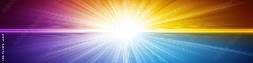Vibrant Abstract Background Sunburst Rays in Blue Purple Orange Yellow Hues Vibrant Abstract Background Sunburst Rays in Blue Purple Orange Yellow Hues