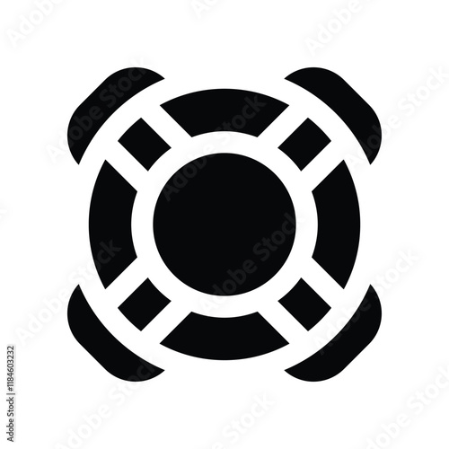 lifesaver icon. vector glpyh icon for your website, mobile, presentation, and logo design.