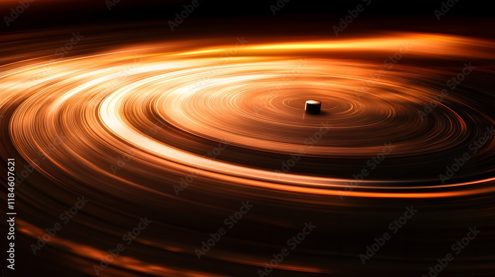 Abstract swirling orange and brown circular design Abstract swirling orange and brown circular design