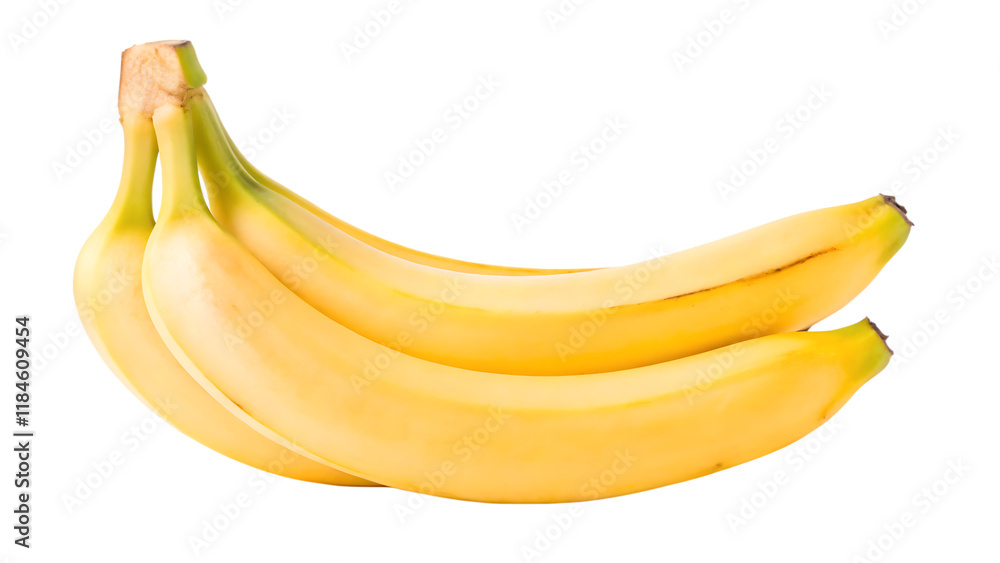 bunch of yellow bananas isolated on a transparent background PNG.AI GENERATED bunch of yellow bananas isolated on a transparent background PNG.AI GENERATED