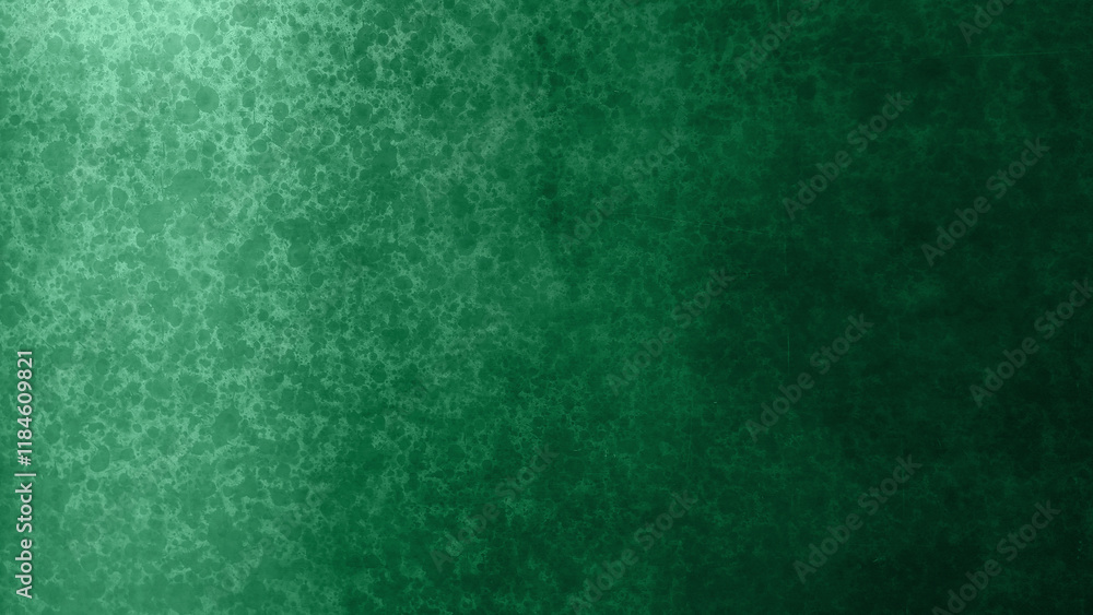 Fototapeta premium close-up of an aged gradient green rust surface with a rich, green tone and a textured, almost organic pattern of light and dark areas, suggesting a history of use and exposure to the elements.