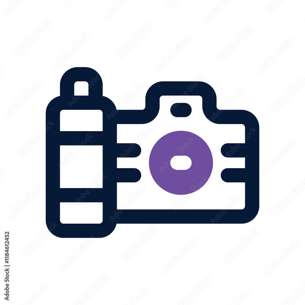 camera icon. vector dual tone icon for your website, mobile, presentation, and logo design. camera icon. vector dual tone icon for your website, mobile, presentation, and logo design.