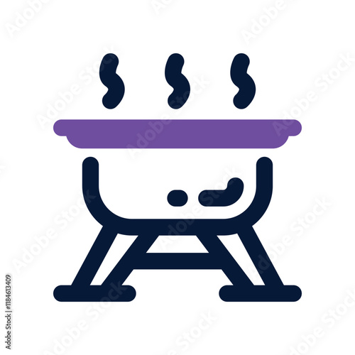 barbeque icon. vector dual tone icon for your website, mobile, presentation, and logo design.