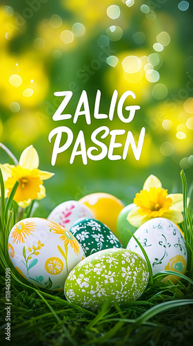 Easter card with text 