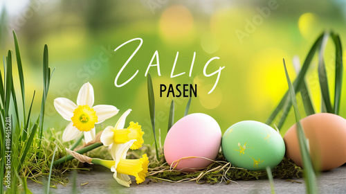 Easter card with text 