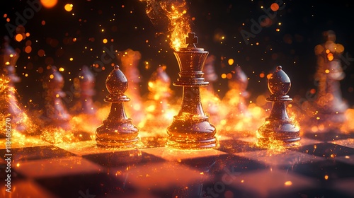 Fiery Chess Battle: King Under Siege