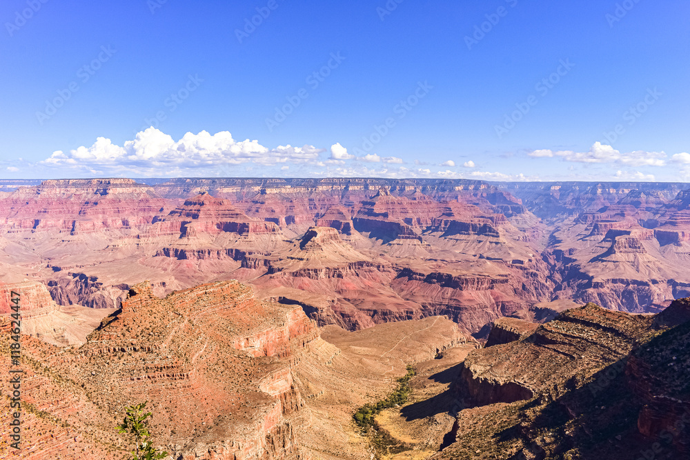 Grand Canyon and Clouds with a blue background Landscape Grand Canyon and Clouds with a blue background Landscape