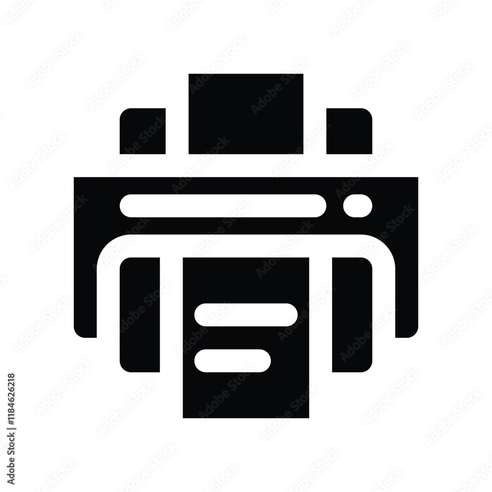 printer icon. vector glyph icon for your website, mobile, presentation, and logo design. printer icon. vector glyph icon for your website, mobile, presentation, and logo design.