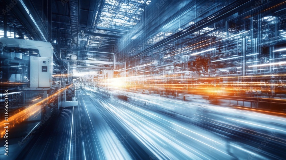 Obraz premium Revolutionizing Industry with Smart Factory Solutions