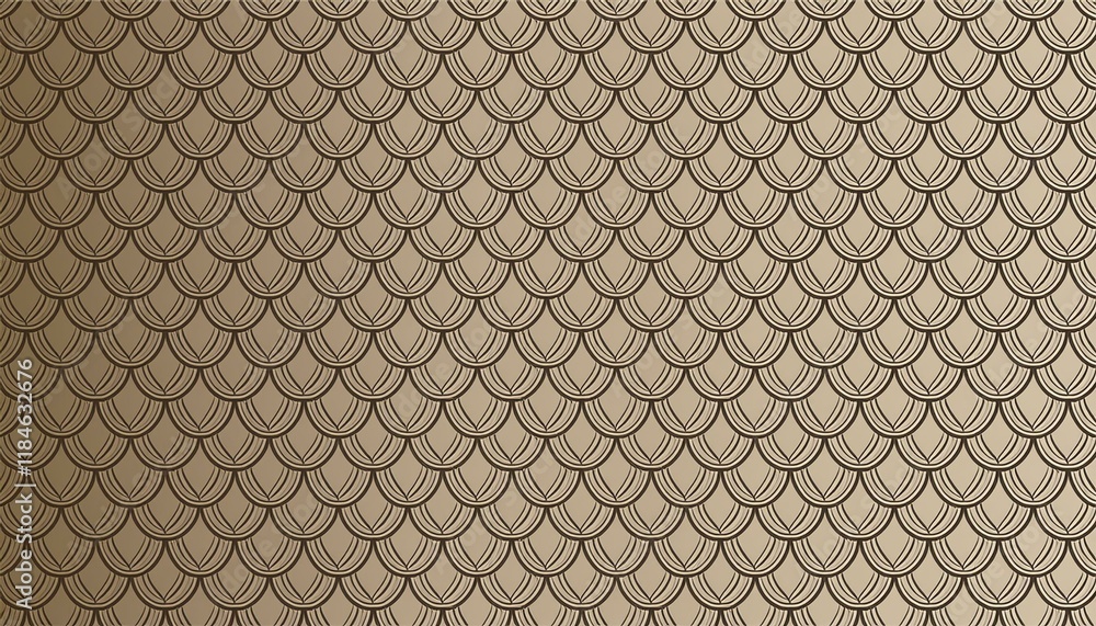 Fototapeta premium scale seamless pattern fish background repeated pattern skin fishs repeating scaled dragon or scallop texture squama shape printsnake repeat fishscale lattice design prints illustration