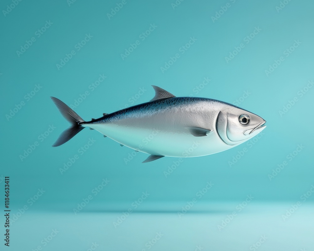 Fresh Fish Swimming in Clear Water Against a Vibrant Background Fresh Fish Swimming in Clear Water Against a Vibrant Background