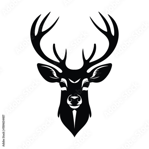 Wallpaper Mural Deer silhouette vector  Wild Animal Vector Illustration Torontodigital.ca