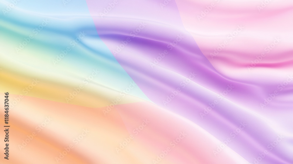 Obraz premium A colorful, multi-colored fabric with a rainbow pattern